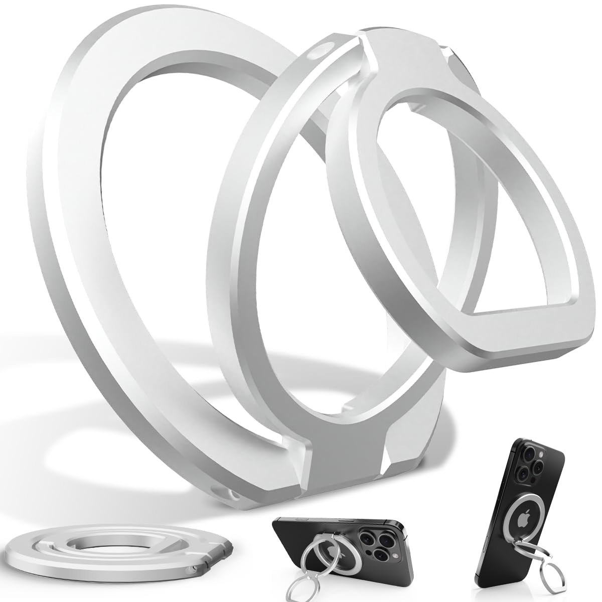 Photo 1 of Foenor MagSafe Phone Grip Stand - Silver