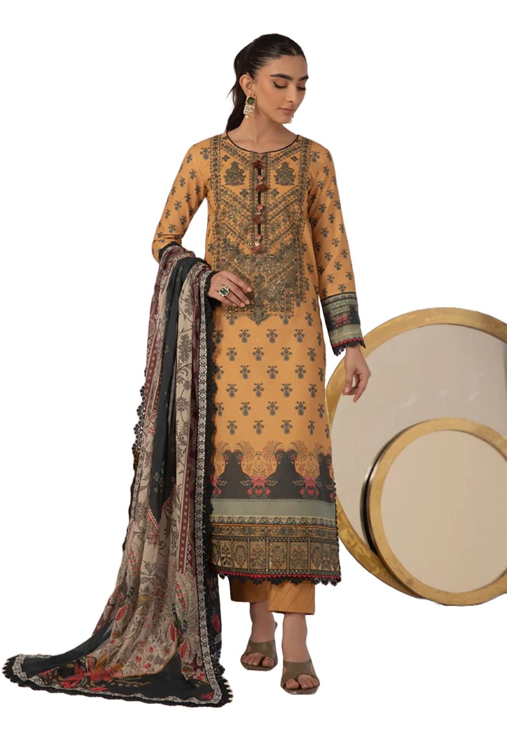 Asim Jofa Printed Collection Unstitched AJBP-20 - Luxury Pakistani Designer Wear, Exquisite Embroidery & Trending Designs – Premium Quality & Limited Edition