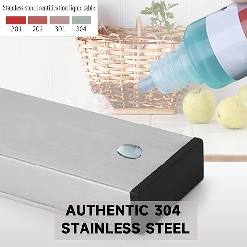 Miniatura 3 de Soporte magnético para cuchillos para pared, barra magnética de cuchillos de 15.7 pulgadas como soporte para cuchillos, tira de cuchillos,