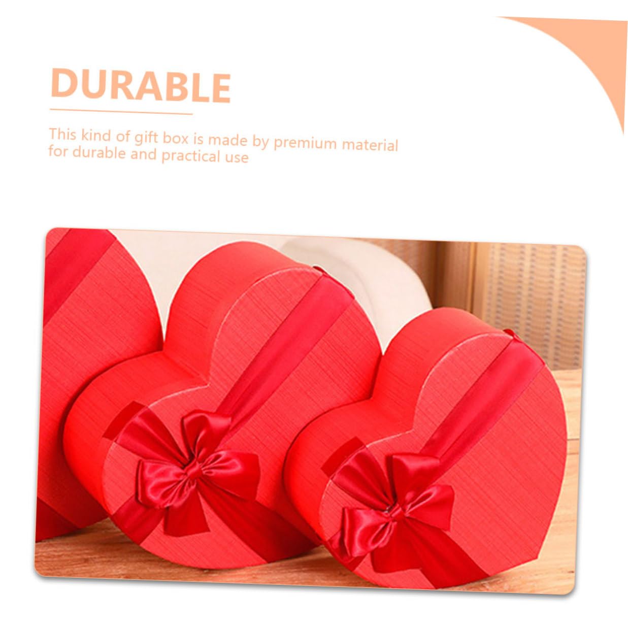 Toyvian Rote Herzform Geschenkbox 3 Stück Dekorative Aufbewahrungsbox aus Papier für Valentinstag Hochzeit Geburtstag und Muttertag