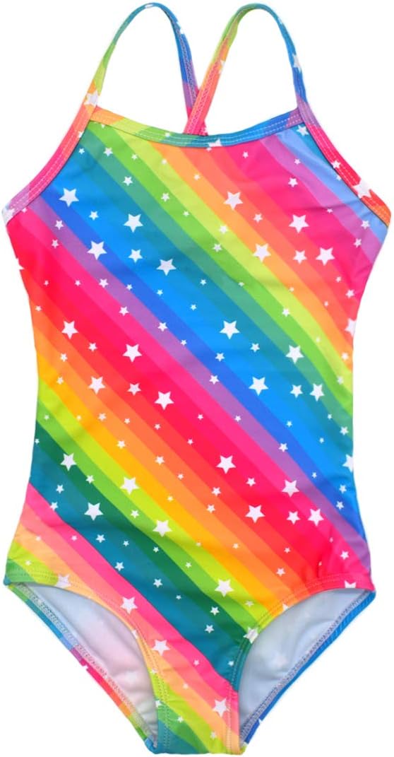Girls One Pieces Swimsuit Cute Swimwear Bathing Suits 2-12 Years