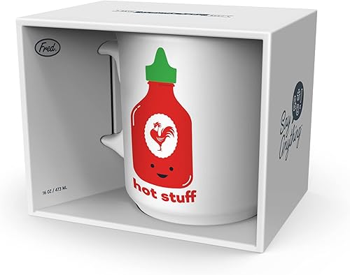 Miniatura 6 de Genuine Fred SAY ANYTHING MUG, taza de café de 16 onzas, Hot Stuff