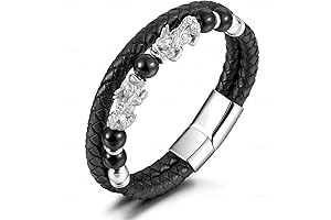 21 CM Anillo de Protección y Riqueza Lucky Feng Shui Pixiu
