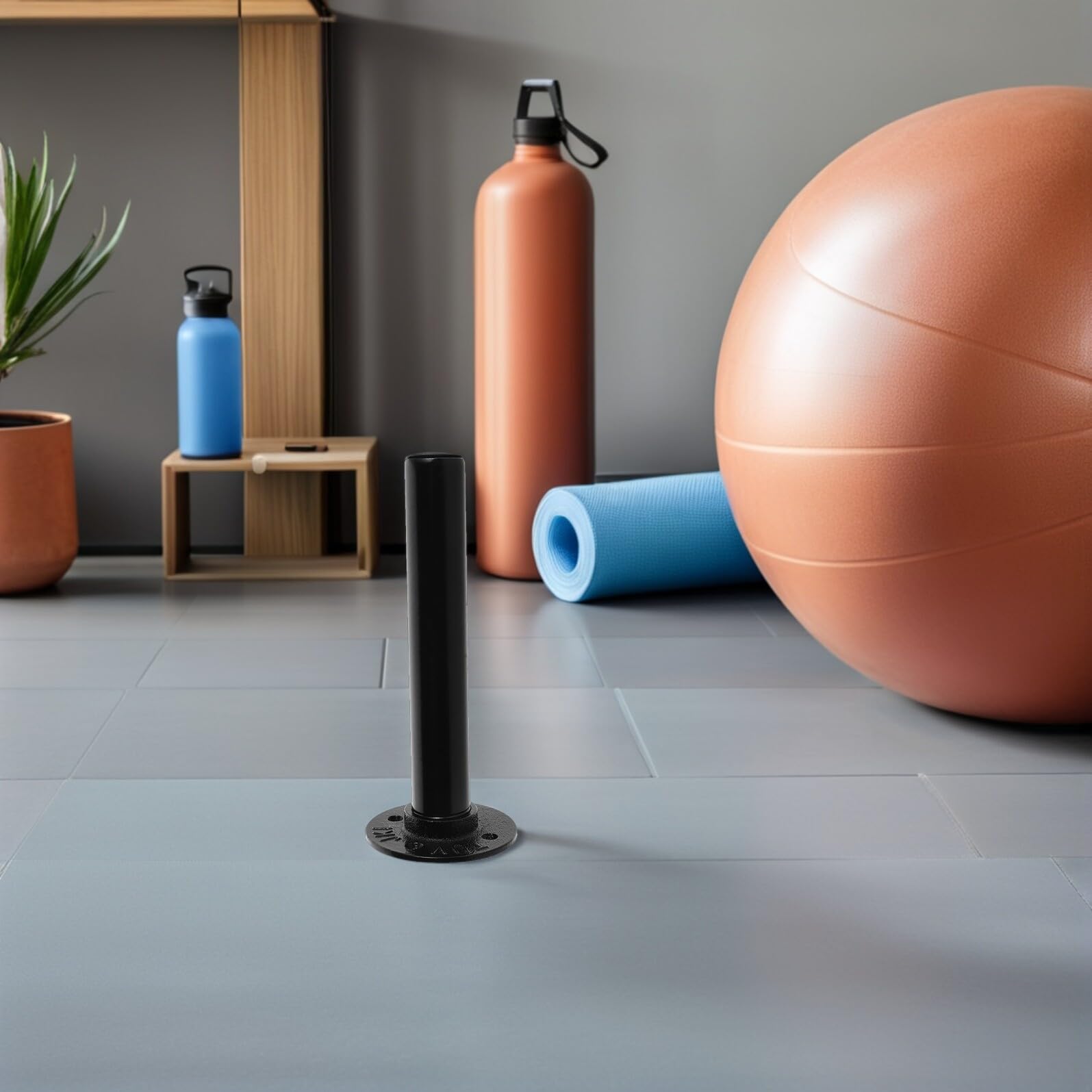 Soporte para Guardar Discos de Pesas de Pared 3 Piezas Negro Hierro | Montaje Seguro, para Entrenamiento de Fuerza y Gimnasio, Estante de Almacenamiento para Placas