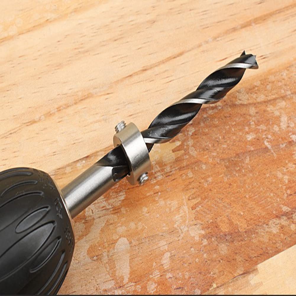 Set 3 Fermiprofondità Per Trapano - Regolabile 3-13 Mm Per Lavorazione Legno - Foto 7