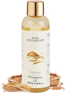 Sage Apothecary Pure & Natural Wheatgerm Oil for Skin, Hair, Face & Body Care - 100 ml-picture-11