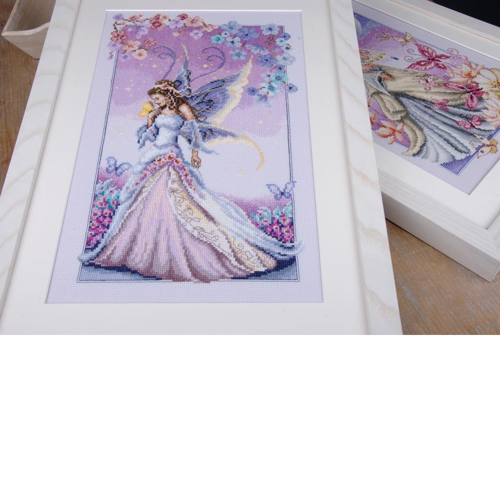 Vervaco Kreuzstich Set Hochzeit - DIY Stickbild 'Eheringe' 16x18 Cm