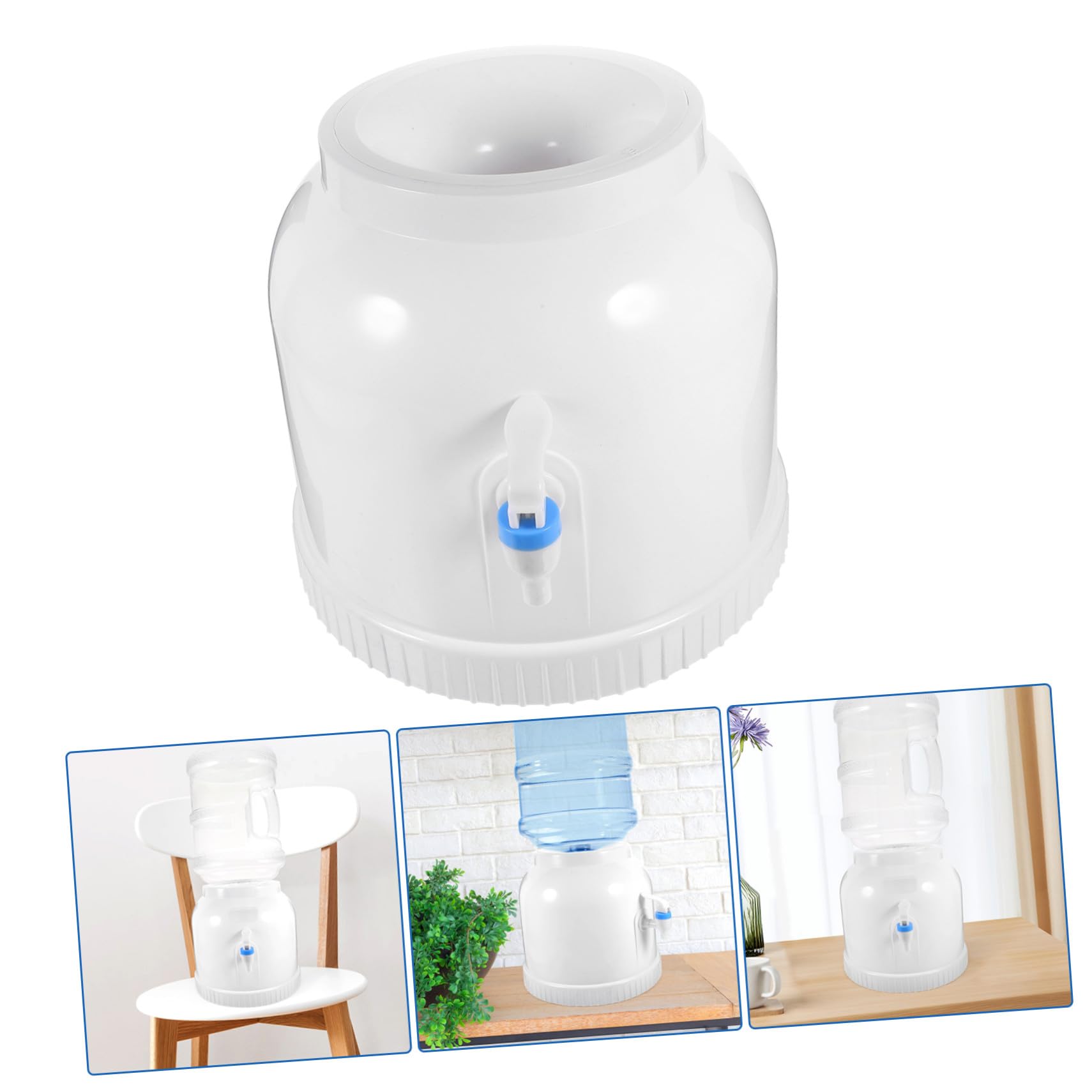 DOITOOL Soporte para Garrafas de Agua Resistente con Grifo Portátil Dispensador Invertido para Botellas Grandes para Camping Apartamentos y Uso Exteriores