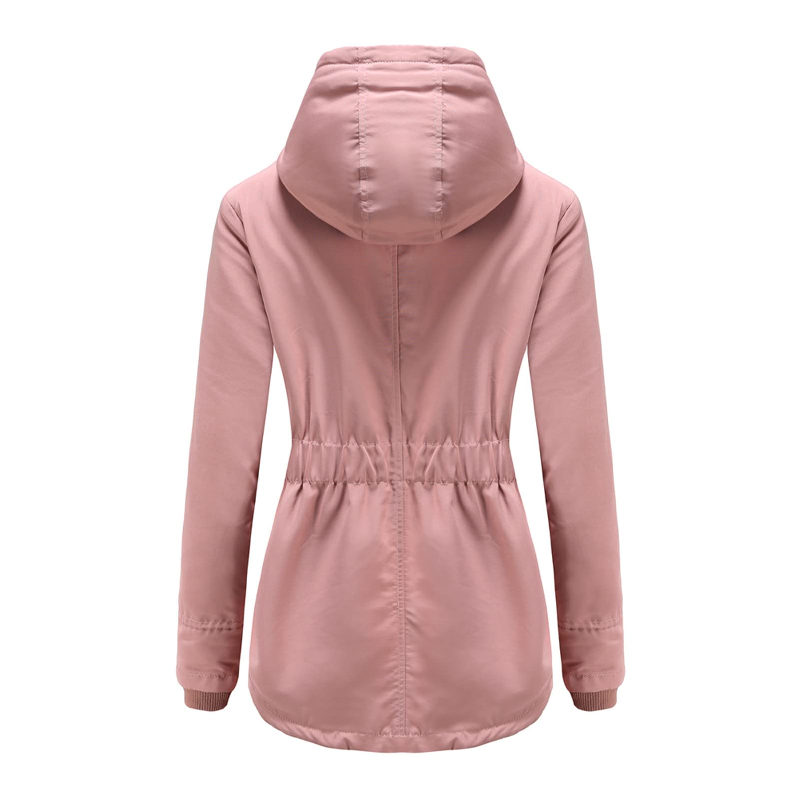 Giacca Invernale Imbottita Calda, Giubbini Donna Invernali con Cappuccio in Pelliccia Calore Giacca Maniche Lunghe Cappotti Elegante Tinta Unita Lungo Cappotto Outdoor Viaggio