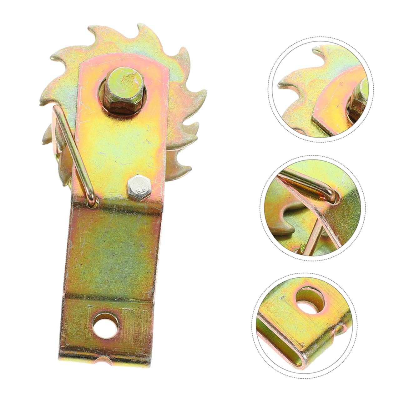 POPETPOP Tenditore per Filo Realizzato in Acciaio Dorato Resistente per Tensione Pesante in Acciaio 3 Pezzi per Coperture e Uso Esterno