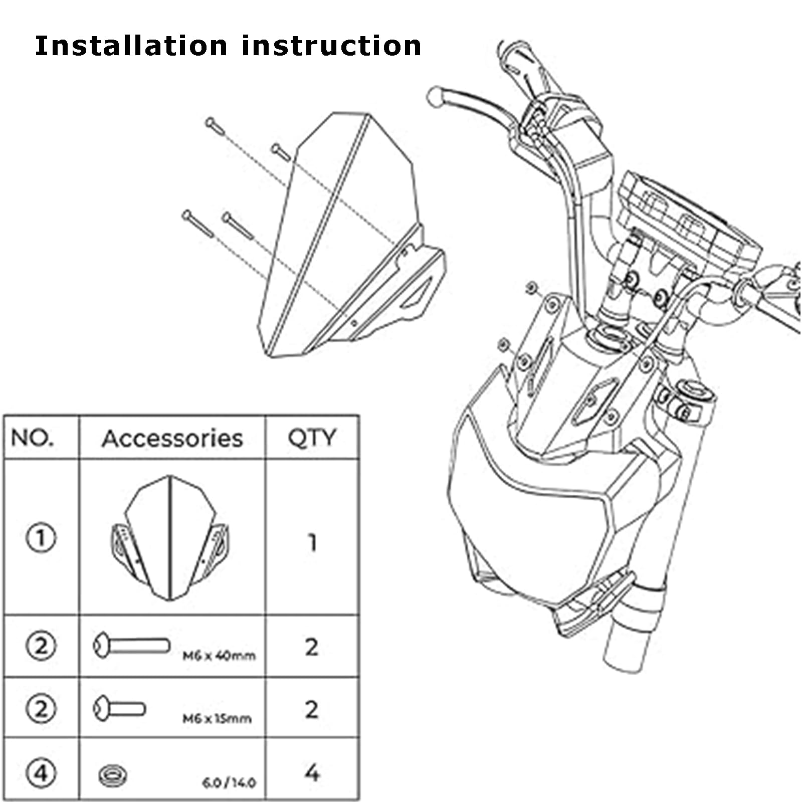 MT-07 2021-2023 Windshield For Y&amaha MT07 MT-07 FZ-07 - View #14