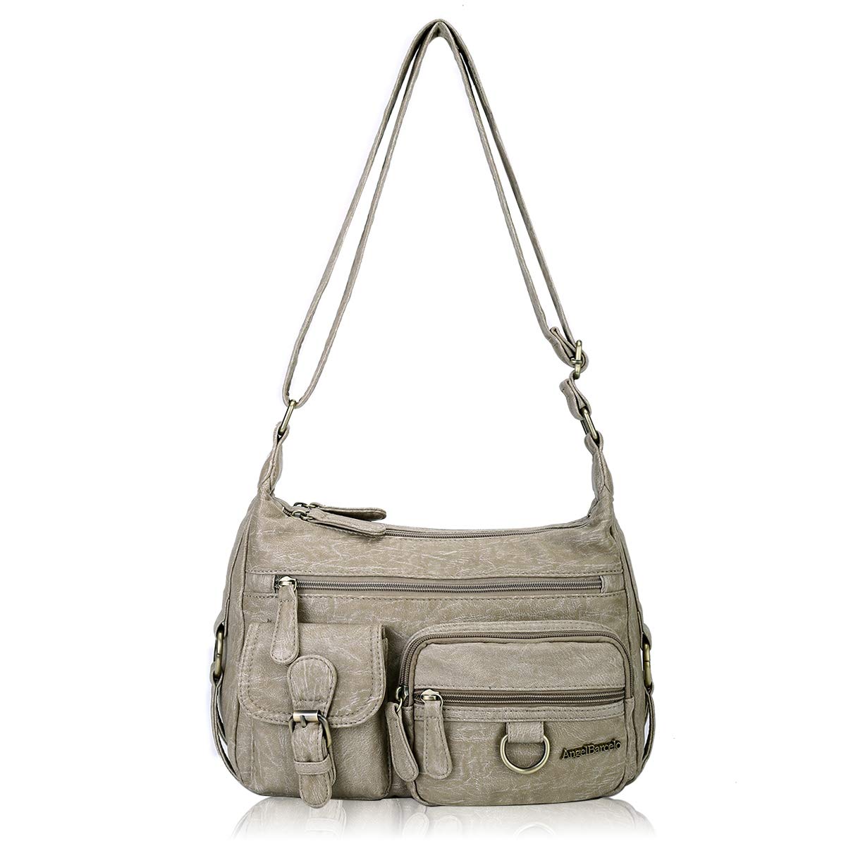 Angel BarceloCross body Shoulder Bag Women Soft PU Leather Purses and Handbags