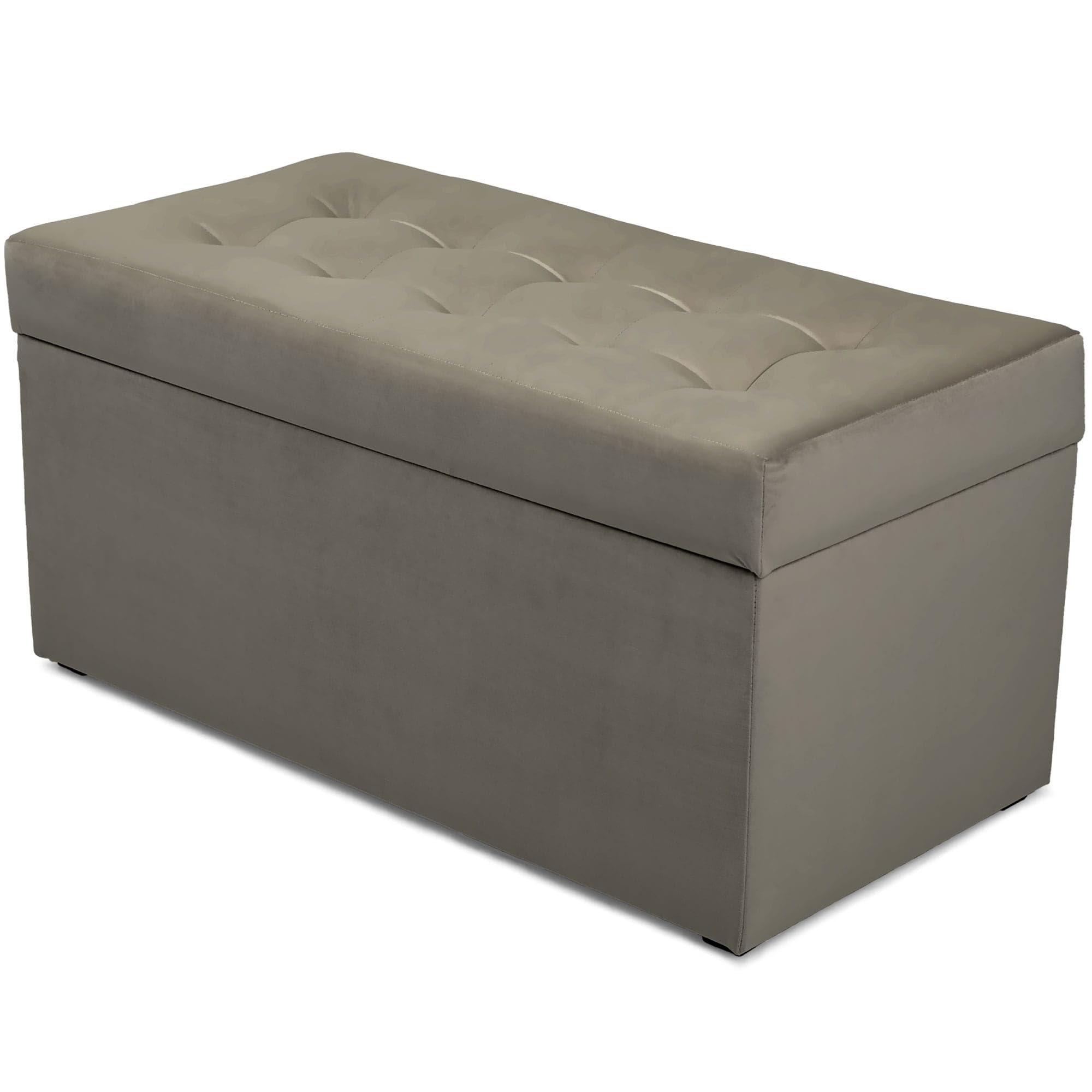 MG Design Storage Bench Ottoman – Solid Wood Frame, Upholstered Seat, Lift-Top Compartment – 18 x 35 in (45 x 90 cm) – Supports up to 300 kg