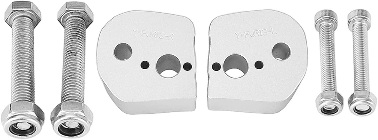Silver Handlebar Rise, for Yamaha, FJR1300 FJR 1300 2006-2019 Podnośniki kierownicy motocykla z zaciskami