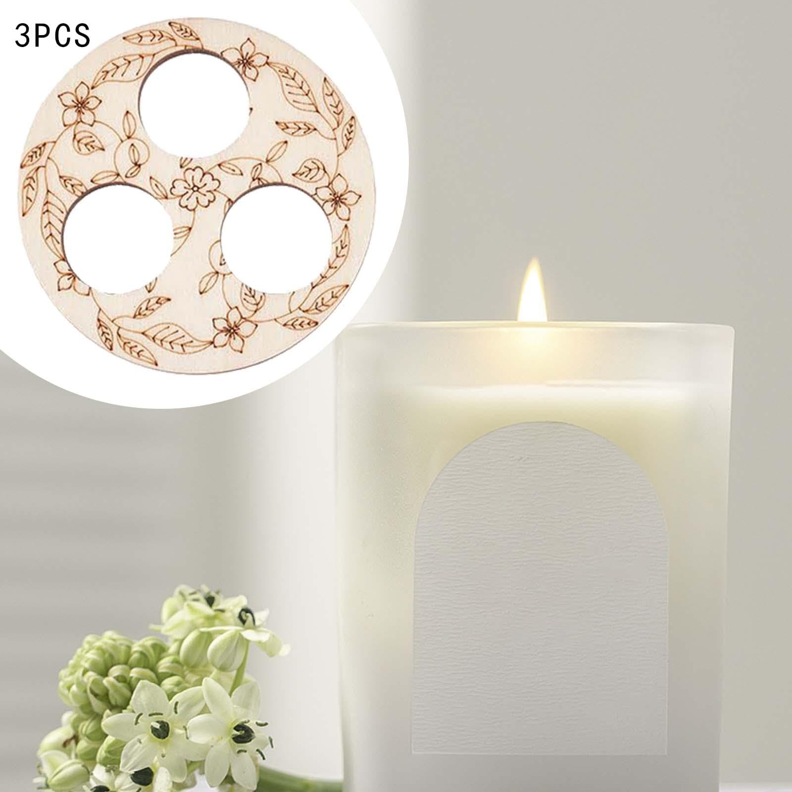 Amagogo Outil De Centrage De Mèche En Bois, Pratique Pour La Fabrication De Bougies, Stabilisateur De Mèche De Bougie, 3 Pièces