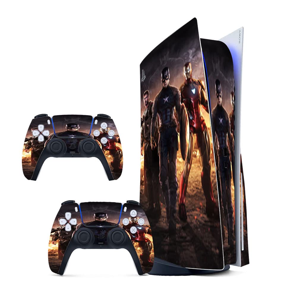 GADGETS WRAP Printed Vinyl Skin Sticker Decal for Sony PS5 PlayStation 5 Disc Edition Console & 2 Controller (Skin Only, Console & Controller not Included.) - Avengers Multicolor (B0BW3RNL4Y) Amazon Price History, Amazon Price Tracker