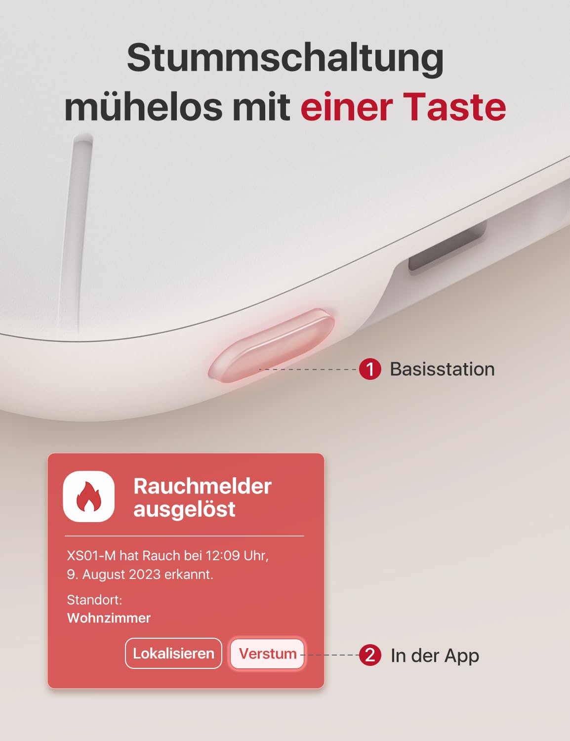 X-Sense Smart Rauchmelder XS01-M mit SBS50 Basisstation, Zertifiziert nach EN 14604, vernetzbare Funkrauchmelder mit WLAN, kompatibel mit der X-Sense Home Security App, weiß, FS61, 6 Stück