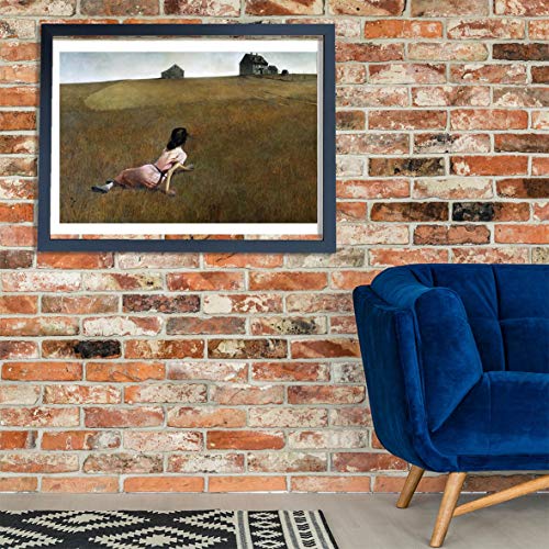 Christina's World Giclée Wyeth petit tableau mat encadré pour mur vide - 2
