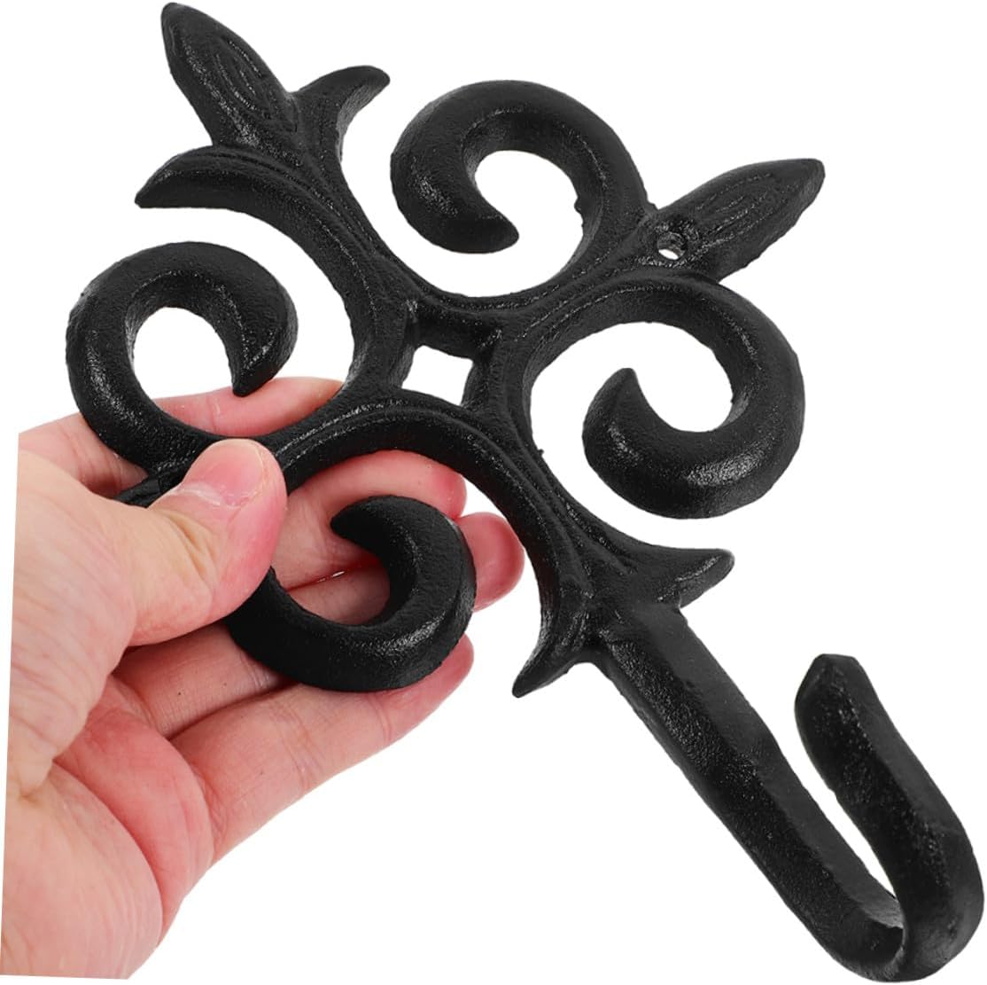 VILLCASE 2pcs Metal Hanging Planter Brackets for Balcony and Garden, Heavy-Duty Iron Hooks for Outdoor Hanging Baskets, Wall Mount Plant Hangers for Patio and Lawn