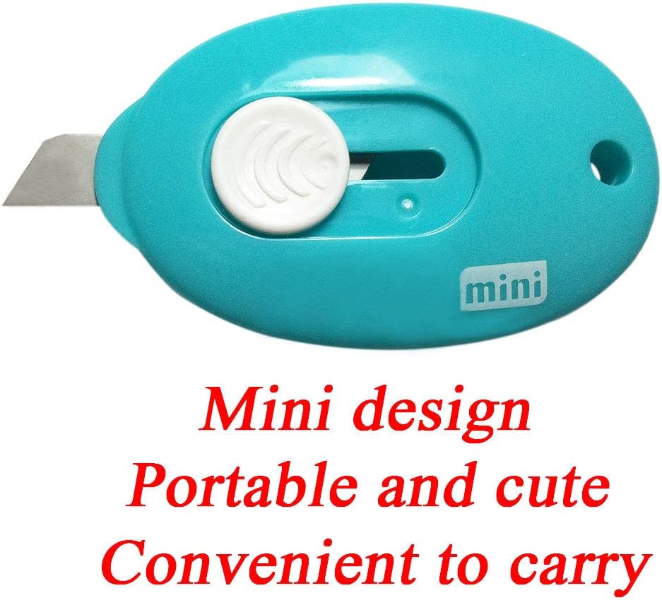 Flash Deals - 70% OFF RJWKAZ Mini Utility Knives Box Cutter Retractable Letter Opener (Blue/Pink/White) 6PC Best Cyber Deals π₯ RJWKAZ Mini Utility Knives Box Cutter Retractable Letter Opener (Blue/Pink/White) 6PC