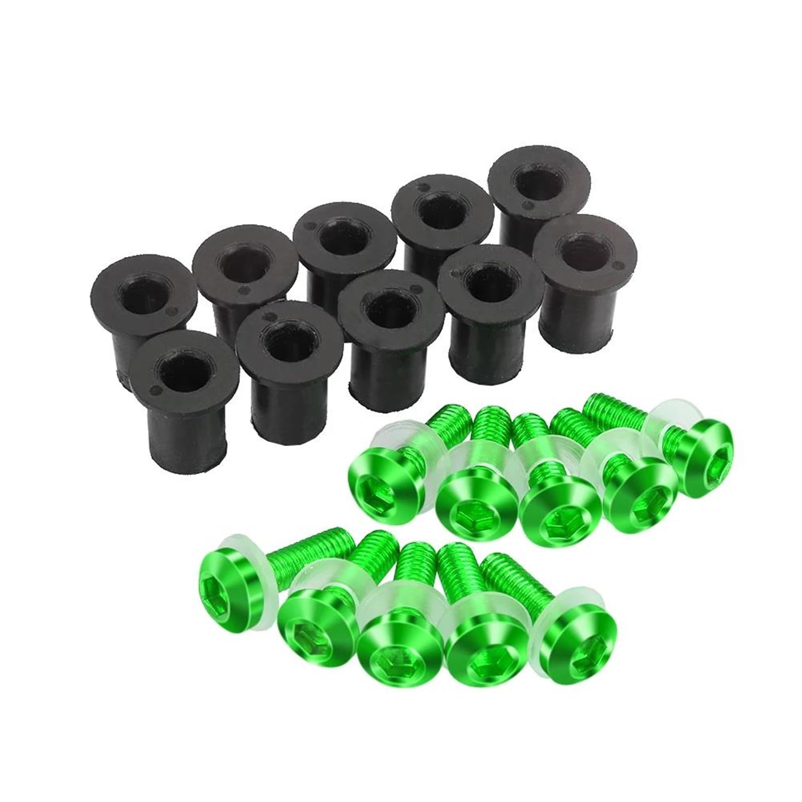 Schraubens Clips 10 Stück M5-Schraubensätze Für Motorrad-Windschutzscheiben-Windabweiser Für YZF R3 R25 YZFR25 YZF-R25 YZFR3 YZF-R3 Motorrad Schrauben Muttern Satz