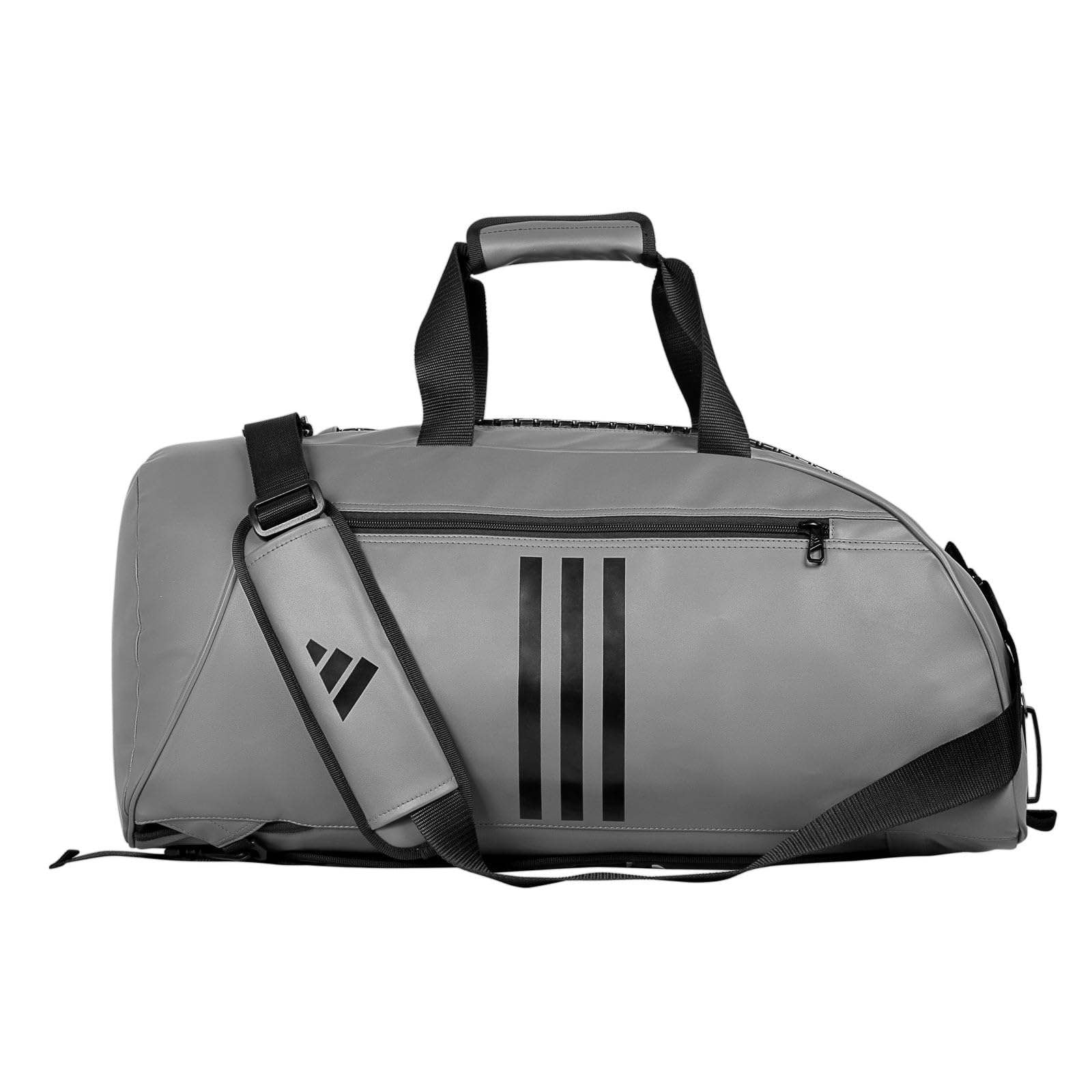 adidas Combat Sports 2-in-1 Trainings-Sportausrüstung, Seesack, Grau / Schwarz, Large