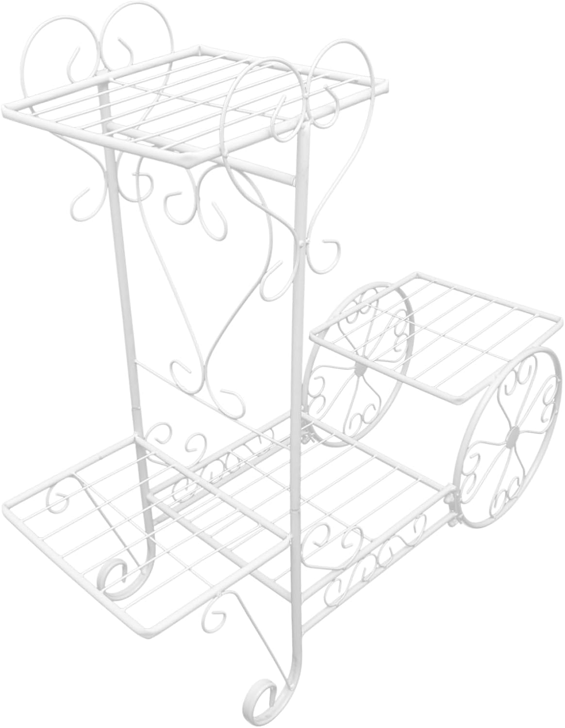 Sosoport Plant Stands for Indoor Outdoor Iron Flower Pot Rack Multiple Levels for Greenery