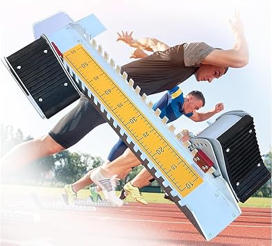 Track and Field Starting Blocks, Competition Starting Block for Racing, 6 Angle Adjustable Running Blocks,for Sprinter Athlete