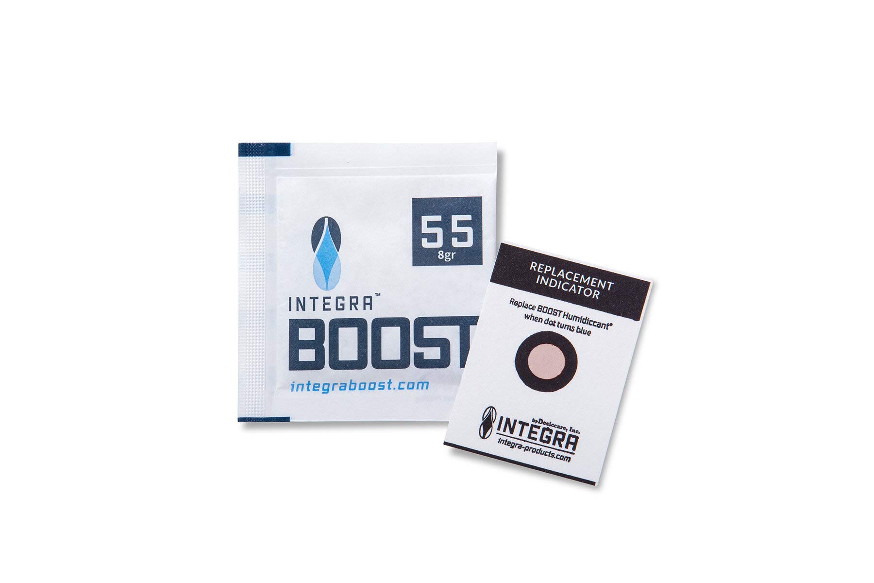 Integra Boost 55% | 62% RH 2-Way Humidity Control (4g/8g/67g) Individually Wrapped Packs (55% RH, 8g (25pack))
