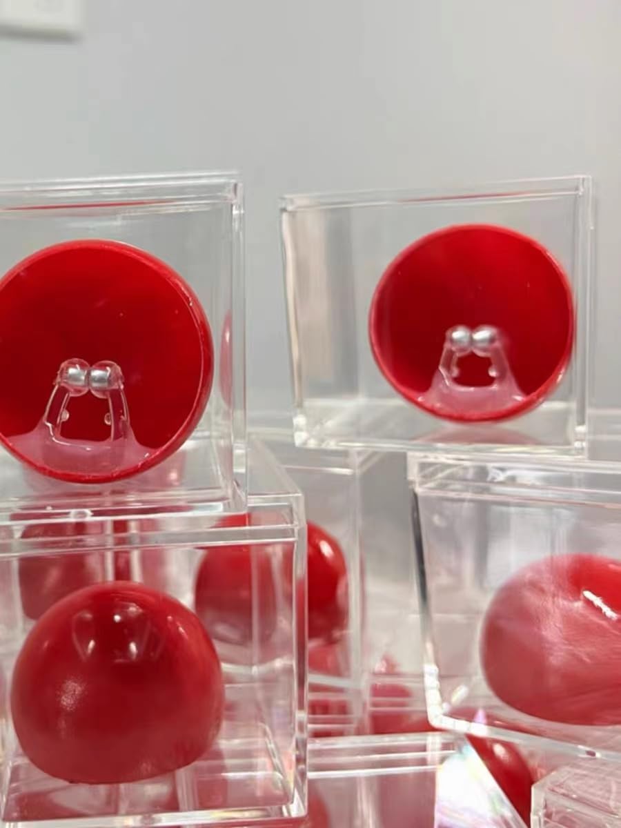 PEHHAH Cordless Plastic Red Clown Nose from Juggling for Party Halloween Costume Supplies Christamas 1 Pack