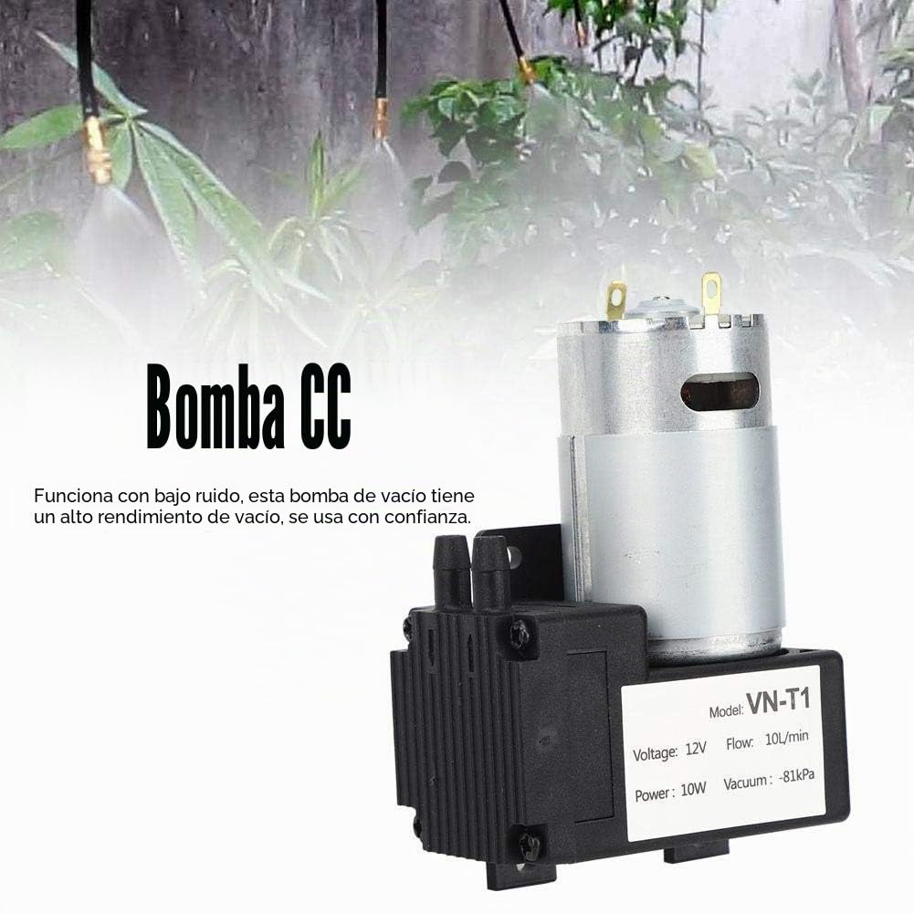 Bomba de vacío DC 12V 10L/min VN-T1 Compresor de aire silencioso