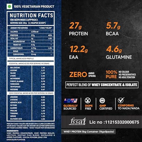 Image of AS-IT-IS ATOM Whey Protein 5 kg (1kgX5) Double Rich Chocolate