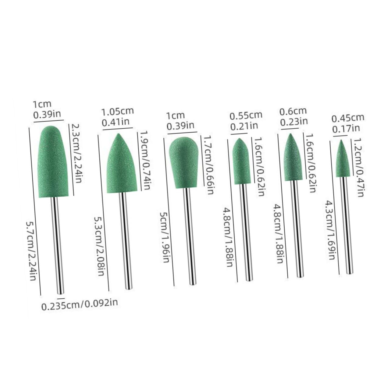 Healvian 72piezas Brocas De Para Manicura De Para Limpiar Cutículas y Pulir Uñas Profesional y Personal