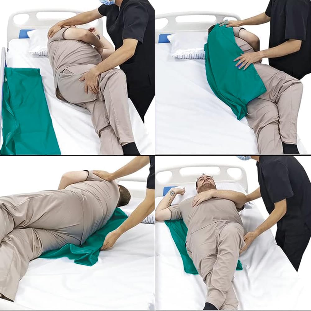 Lwuey Tubular Slide Sheet for Patient Transfer, Sliding Draw Sheets Positioning Pad Elderly Turning Moving Bedridden Position Cloth Assist Cars Vehicles Wheelchairs Movement Aid Hospitals Home Care - Image 2