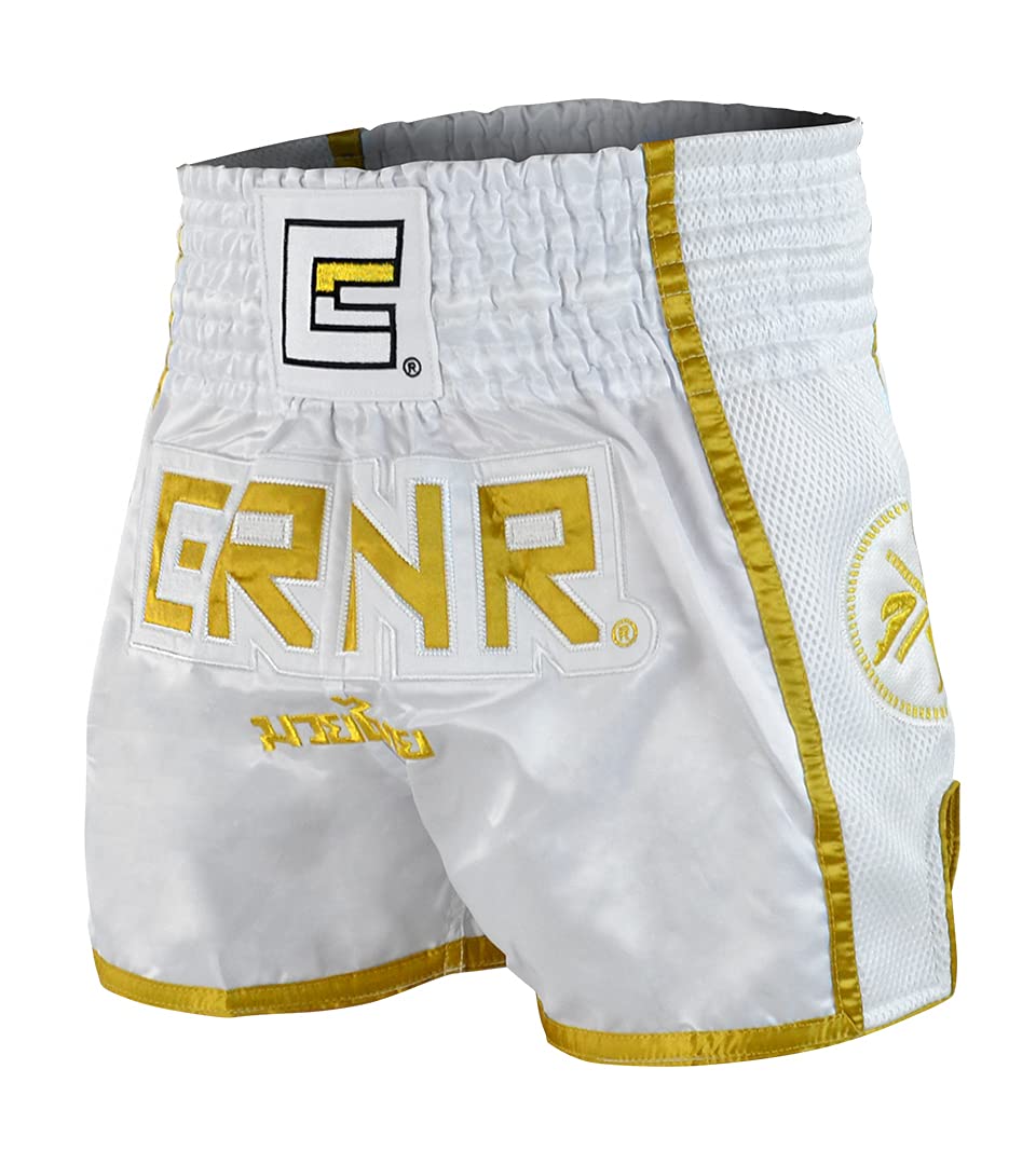 CRNR Muay Thai Shorts | Kickboxing Thai Boxing MMA Training Competition Athletic Shorts | Adult & Youth Sizes