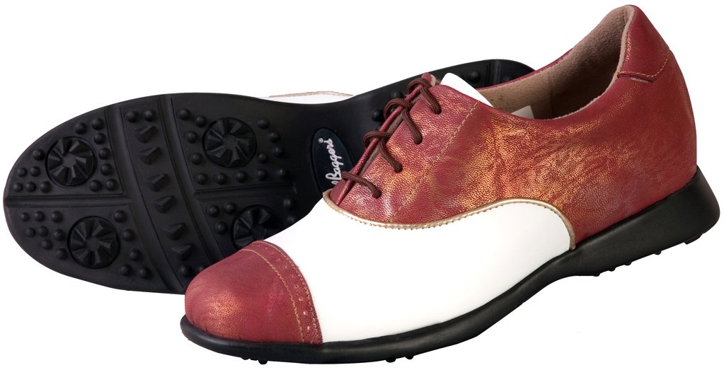 Sandbaggers Audrey Womens Golf Shoes (Cabernet, 6)