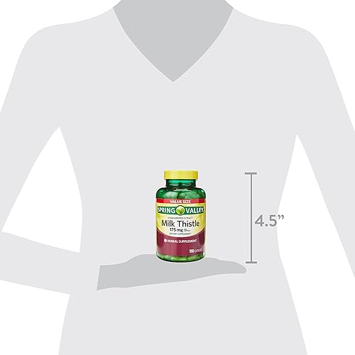 Miniatura 2 de Convergence Spring Valley Suplemento de extracto estandarizado de cardo mariano, 175 mg, tamaño de valor de 180 unidades, sin gluten, levadura,
