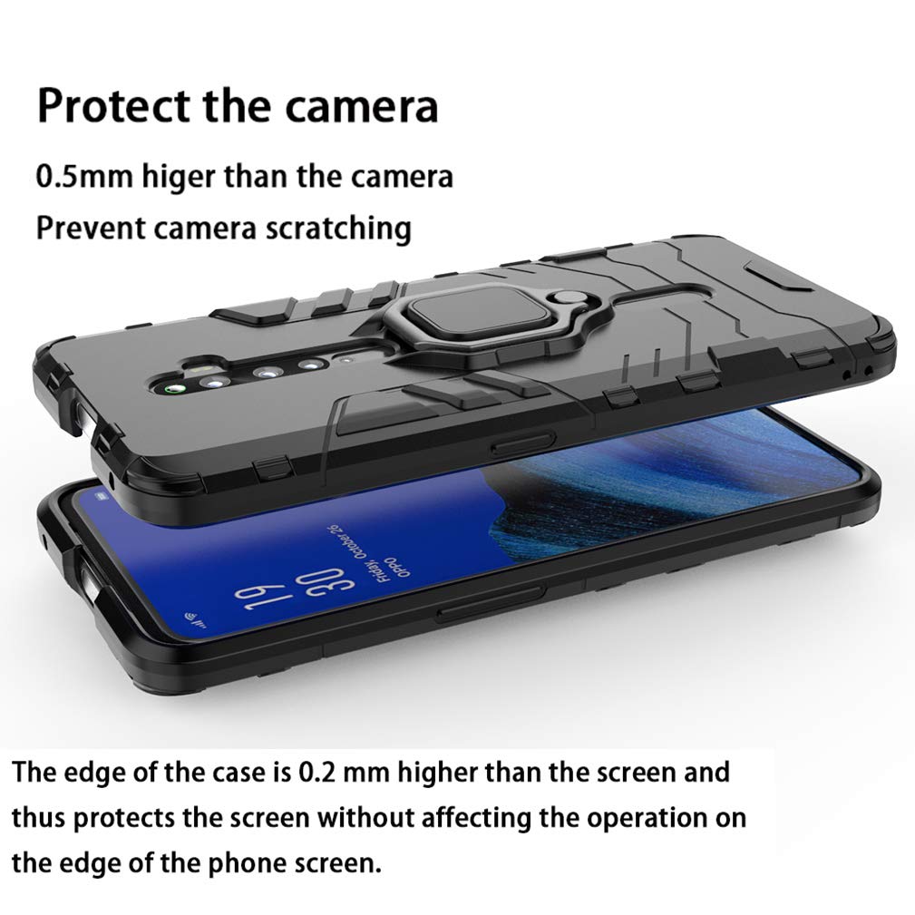 Custodia In Pelle PU E Paraurti In TPU Per Oppo A74 5G - Protezione Doppio Strato, Antiurto, Blu