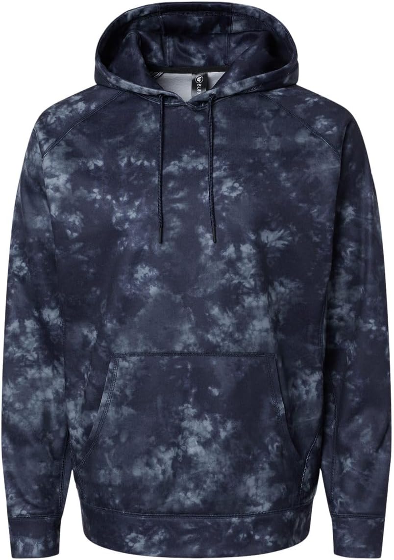 Burnside - Performance Raglan Pullover Sweatshirt - 8670 - XL - Navy Tie Dye