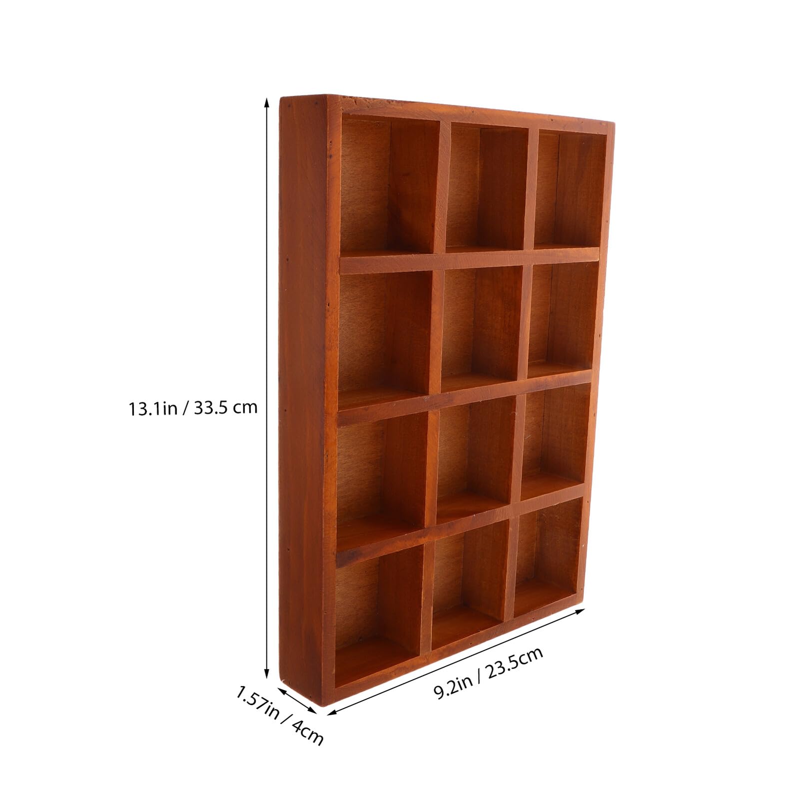 Rechteckige Reise Schmuckkästchen mit 12 Fächern Glatter Oberfläche und Vintage Stil Platzsparender Schmuckorganizer für Schreibtisch und Heimdekoration