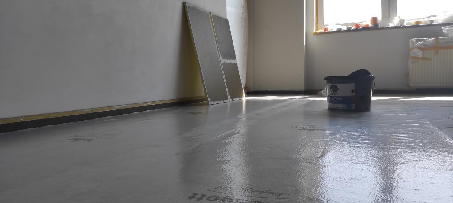 Scorprotect® BSV (bedrucktes) Boden- und Treppenschutzvlies, Abdeckvlies selbsthaftend 0,65 m x 25 m 160 g/m² Folienoberseite