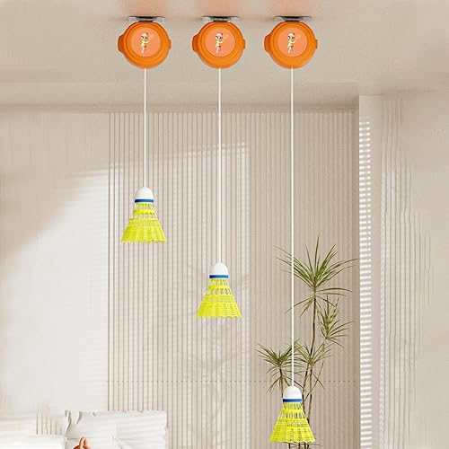 Miniatura 2 de Yanolam Entrenador de rebote de bádminton, autoentrenamiento de bádminton, conjunto de entrenador de bádminton, entrenador de rebote de bádminton