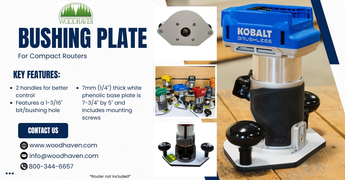u*b様 名器プロトコンセプト C07 #6～PW ➕AW&S フルセット【美品 Woodhaven 8320 Guide Bushing Baseplate for Bosch PR20, 7mm