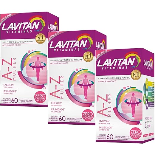 Kit 03 Lavitan AZ Mulher 60 Comprimidos