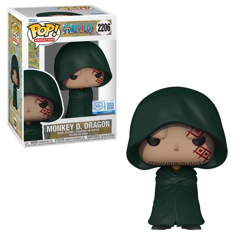 POP! Animation: One Piece - Monkey D. Dragon Chrono Toys Pre-Release Sticker with Protector, Multicolor
