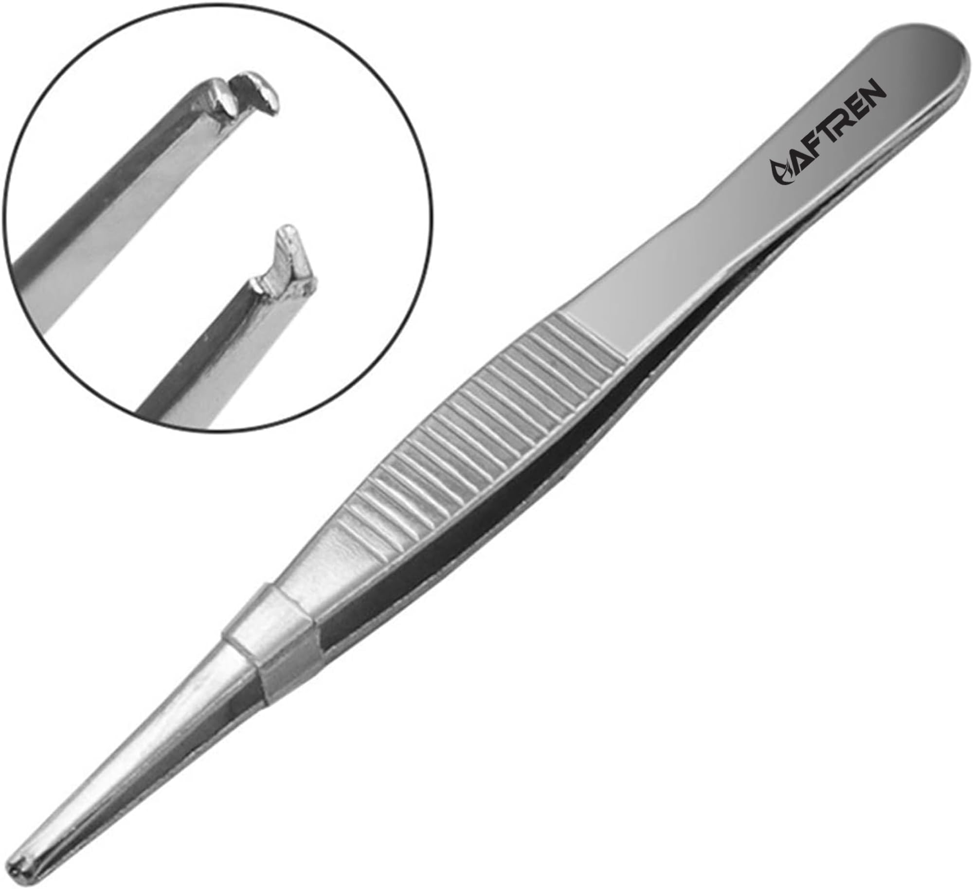 Pinzas Adson Kocher 1x2 dientes acero inoxidable punta fina para vendajes suministros hospitalarios veterinarios