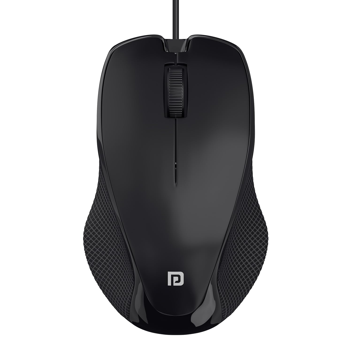 Portronics Toad 101 Wired Optical Mouse, 1200 DPI, Black