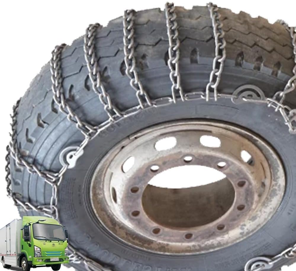 YAGOLD Snow Chains Tire Chains for Cars SUV Pickup Trucks Commercial Trucks- Quick Fit and Easy Installation,Reusable Universal Emergency Traction Snow Chains 2pcs 295/80R22.5 9mm 315/80R22.5