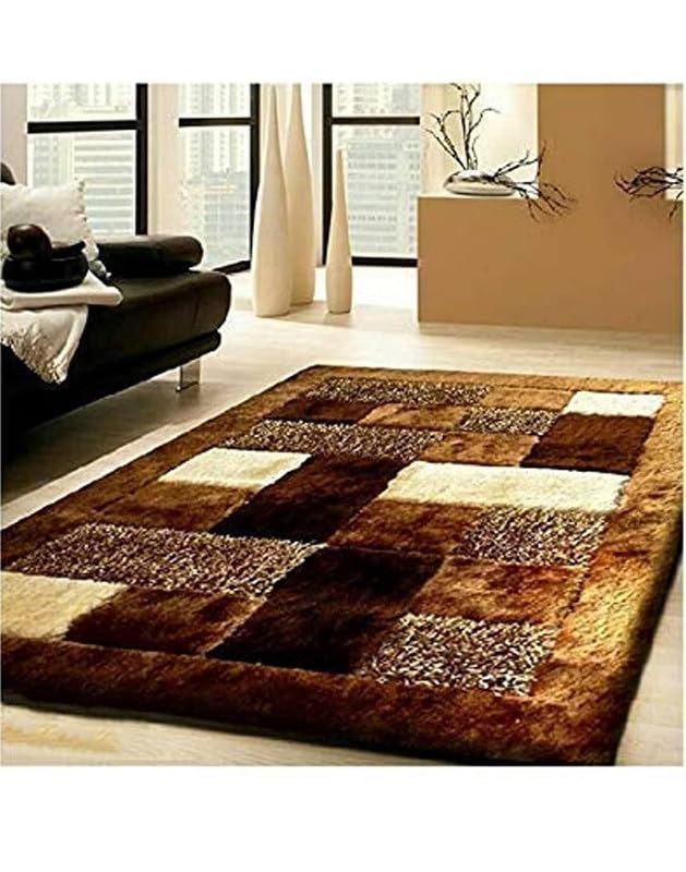 Image of Royal Look Edition Large 60 X 96 Inch Carpets for Home | Premium Shaggy Fur Rug Runner | Anti-Skid Bedroom Carpet |Premium Living Area Office Sofa Room (5X8 feet)
