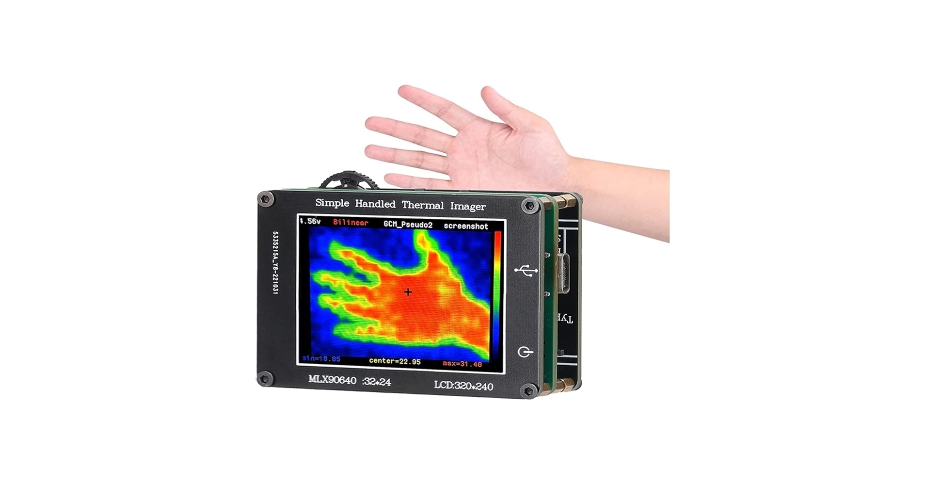 Amazon.co.jp: 赤外線サーモグラフィー 24 * 32 ピクセル赤外線